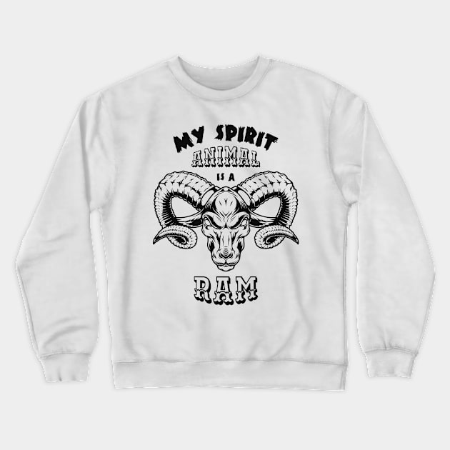 Ram Crewneck Sweatshirt by SergioArt